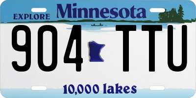 MN license plate 904TTU