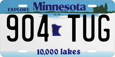 MN license plate 904TUG
