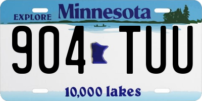 MN license plate 904TUU