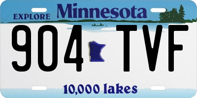 MN license plate 904TVF