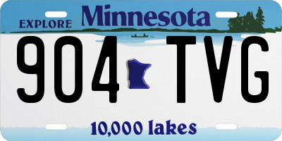 MN license plate 904TVG