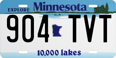 MN license plate 904TVT