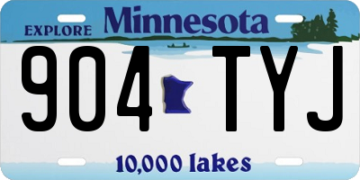 MN license plate 904TYJ