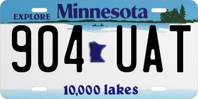 MN license plate 904UAT