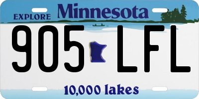 MN license plate 905LFL