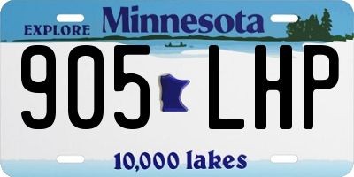 MN license plate 905LHP