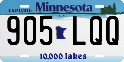 MN license plate 905LQQ