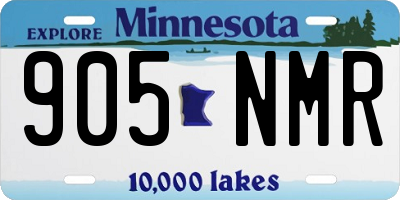 MN license plate 905NMR