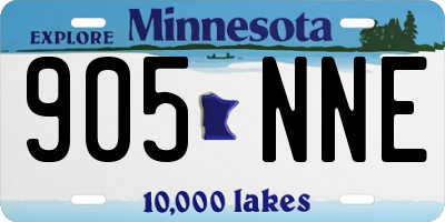 MN license plate 905NNE