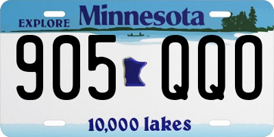 MN license plate 905QQO