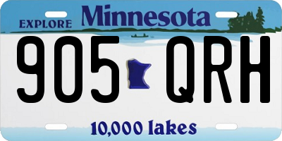 MN license plate 905QRH