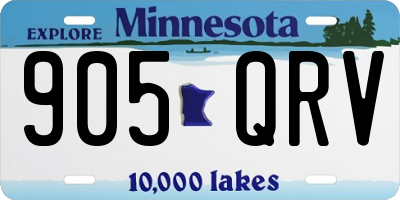 MN license plate 905QRV