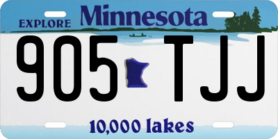 MN license plate 905TJJ