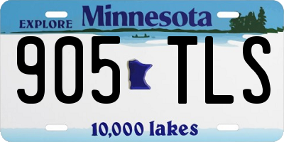 MN license plate 905TLS