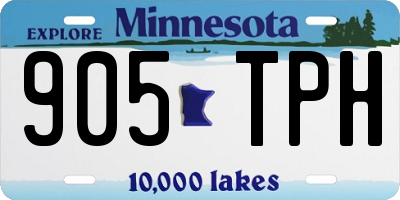 MN license plate 905TPH