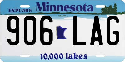 MN license plate 906LAG