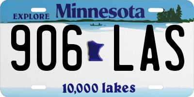 MN license plate 906LAS