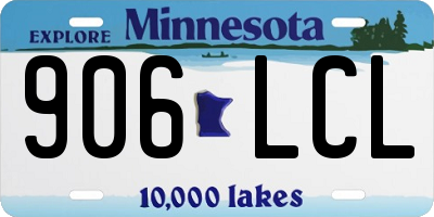MN license plate 906LCL