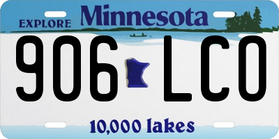 MN license plate 906LCO