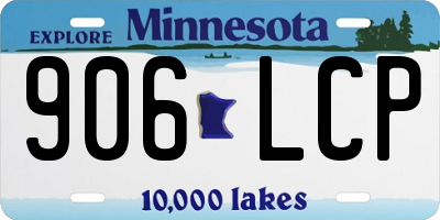 MN license plate 906LCP