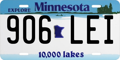 MN license plate 906LEI