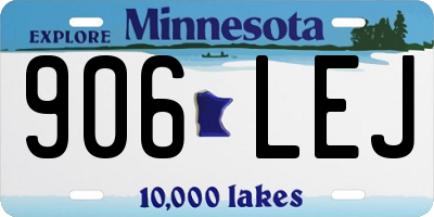 MN license plate 906LEJ