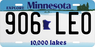 MN license plate 906LEO