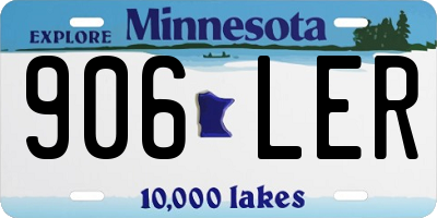 MN license plate 906LER