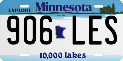 MN license plate 906LES