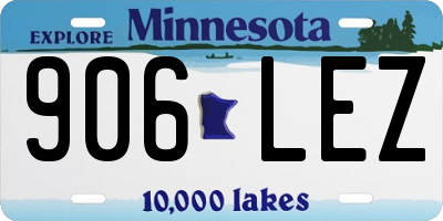 MN license plate 906LEZ
