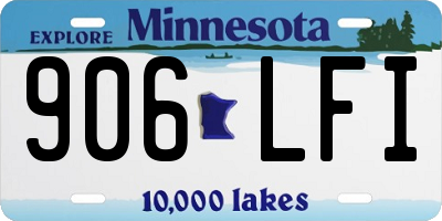 MN license plate 906LFI