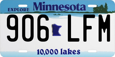 MN license plate 906LFM