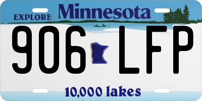 MN license plate 906LFP