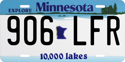 MN license plate 906LFR