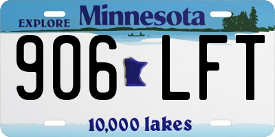 MN license plate 906LFT