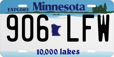 MN license plate 906LFW