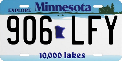 MN license plate 906LFY