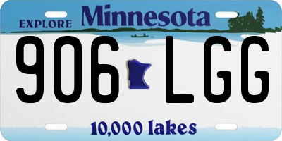 MN license plate 906LGG