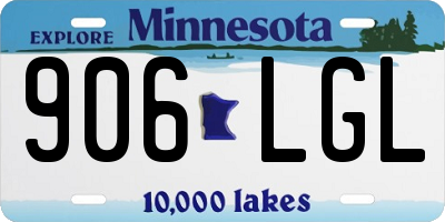 MN license plate 906LGL