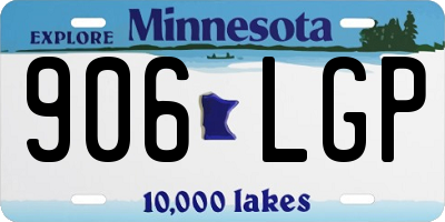 MN license plate 906LGP