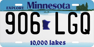 MN license plate 906LGQ