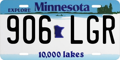 MN license plate 906LGR