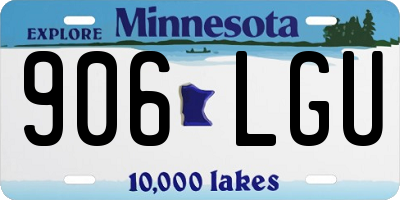 MN license plate 906LGU