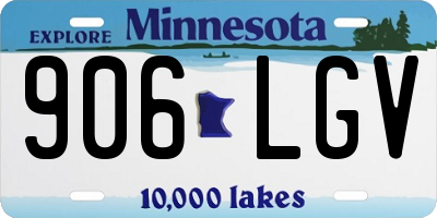 MN license plate 906LGV
