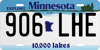 MN license plate 906LHE