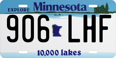 MN license plate 906LHF