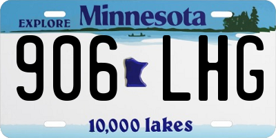 MN license plate 906LHG