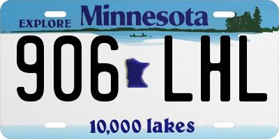 MN license plate 906LHL
