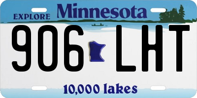 MN license plate 906LHT