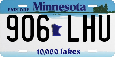 MN license plate 906LHU